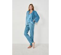 Ensemble de pyjama 3 pièces satiné - Laina - L - Darkturquoise - Femme - Etam