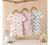 Ensemble de pyjama ajusté pour bébés filles, nouvelle arrivée, avec des designs mignons de nuage, cœur, pois, nœud, en tissu doux et confortable, populaire chez les filles 2Y,3Y,9-12M,12-18M,18-24MGéo