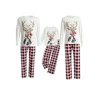 Ensemble de pyjama de Noël assorti pour adultes, femmes, enfants, bébés, B-white Kid, 10-11 ans