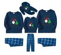 Ensemble de pyjama de Noël familial pour homme et femme avec lettres imprimées - Pyjama assorti confortable pour elle et lui - Motif dessin animé mignon - Pour garçons et filles - Noël - Mon XXL - 99
