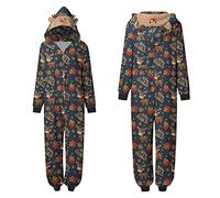 Ensemble de pyjama de Noël familial pour homme et femme avec lettres imprimées - Pyjama assorti confortable pour elle et lui - Motif dessin animé mignon - Pour garçons et filles - Noël Mon S -304