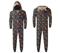 Ensemble de pyjama de Noël familial pour homme et femme avec lettres imprimées - Pyjama assorti confortable pour elle et lui - Motif dessin animé mignon - Noël assorti - 174, Marina, XL