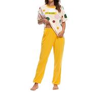 Ensemble de pyjama en coton pour femme - Décontracté - Manches courtes ou longues - Ultra doux