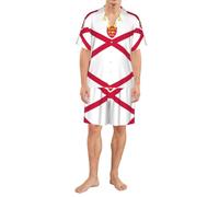 Ensemble de pyjama en satin de soie imprimé drapeau du Karakalpakstan pour | Idéal pour lire, regarder la télévision ou tout simplement se détendre après une longue journée