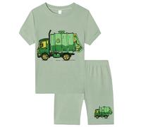 Ensemble de Pyjama en Satin pour Enfants T-Shirt et Short Tee Shirt Manche Coton Vêtement Enfant Fille Taille 7-14 Ans Ensembles Court 2 Pièces Pyjashort té Set 2-10