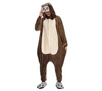 Ensemble de Pyjama Panda Grenouillère Animaux Siamois Romper Pajamas Kigurumi Onesie Cosplay Animal Combinaison Costume Vêtement de Nuit en Flanelles Soirée Carvanal Chat Noël Déguisement