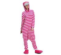 Ensemble de Pyjama Panda Grenouillère Animaux Siamois Romper Pajamas Kigurumi Onesie Cosplay Animal Combinaison Costume Vêtement de Nuit en Flanelles Soirée Carvanal Chat Noël Déguisement