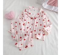 Ensemble de pyjama pour bébé fille avec Top à manches longues et imprimé cœur et rayures, et pantalon 6-9M,9-12M,12-18M,18-24M,2-3YTout ImpriméÉtoffe