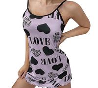 Ensemble de pyjama pour femme, short pour femme, ensemble de vêtements de détente pour femme, vêtements de nuit, pyjama de demoiselle d'honneur, pyjama assorti court pour femme, violet, M