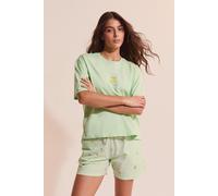 Ensemble de pyjama vichy 2 pièces à motifs citrons - Berry - M - Vert - Femme - Etam