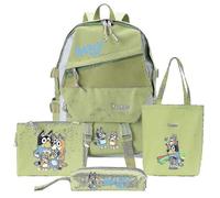 Ensemble de quatre sacs d'école Bluey, sac à dos de dessin animé, haute qualité