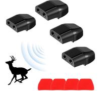 Ensemble de quatre sifflets d'avertissement, sifflet ultrasonique pour la faune sauvage, adapté aux voitures, camions et motos.