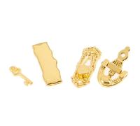 Ensemble De Quincaillerie De Porte En Métal, Accessoires Miniatures Pour Maison De Poupée 1:12, 4 Pièces