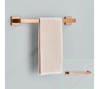 Ensemble de quincaillerie de salle de bain en or rose, crochet pour peignoir en acier inoxydable, barre pour serviette, porte-rouleau de papier toilette, anneau pour serviette, accessoires de salle