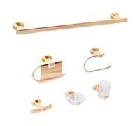 Ensemble de Quincaillerie de Salle de Bain Moderne 6 Pièces en Aluminium avec Ve