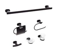 Ensemble de Quincaillerie de Salle de Bain Moderne 6 Pièces en Aluminium avec Ve