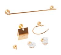 Ensemble de Quincaillerie de Salle de Bain Moderne 6 Pièces en Aluminium Brillan