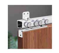 Ensemble de quincaillerie Haut de Gamme pour Porte coulissante Robuste - Mécanisme de Fermeture amortie, Rail de Guidage en Alliage d'aluminium Durable pour Une Ouverture et Une Fermeture en