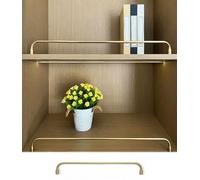 Ensemble de quincaillerie pour étagères en bois, rails de protection décoratifs avec bases pour armoire de cuisine, protection des bords de chariot de bar