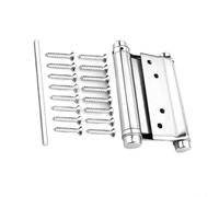 Ensemble de quincaillerie pour porte intérieure battante avec charnières à double action en acier inoxydable et fonction de fermeture automatique pour porte de 1,9 à 3,1 cm d'épaisseur (7,6 cm 1 pièce
