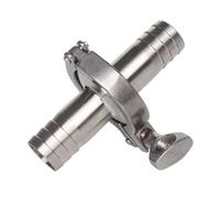 Ensemble de raccords cannelés for tuyaux sanitaires 8 mm 19 25 38 51 mm, diamètre extérieur 50,5/64 mm + collier de serrage triple 1,5" 2" + joint silicone en acier inoxydable SS304(45mm x Ferrule 64)