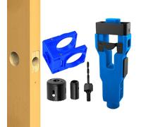 Ensemble de raccords de poignée d'entrée - Matériel ergonomique, plate-forme de fixation de bouton, installateur de de gâche, jauge de préparation à mortaise | Assortiment de matériel Configura