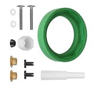 Ensemble de raccords de réservoir de toilette à cuvette - Angles de joint d'étanchéité - Kit de réparation de réservoir de 7,6 cm - Kit de réparation durable - Joint étanche