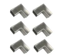 Ensemble de raccords de tuyau carré pour construction de clôture, coupleurs 2 voies et 3 voies, raccords de tube en forme de T pour assemblage sécurisé de la pince de rail