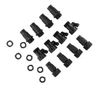 Ensemble de raccords de tuyau d'arrosage, adaptateurs de tuyau de robinet, connecteurs de tuyau mâle et femelle, connecteur de robinet en plastique et réparation, connecteur de robinet fileté pour