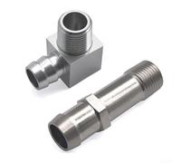 Ensemble de raccords de tuyau de chauffage pour petit bloc pour Chevrolet pour moteurs SBC V8 y compris 283 305 327 350 Compatible avec Camaro Impala pour Nova et Malibu 1960 à 1985 Finition argentée