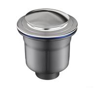 Ensemble de raccords de tuyau de vidange d'évier double gris avec siphon neutralisant les odeurs pour éviers de cuisine à double cuve, installation facile, acier taché et polypropylène, solution de