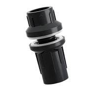 Ensemble de raccords de vidange de réservoir, 40mm | Connecteur de cloison d ' aquarium avec corps fileté et joint d ' étanchéité pour plomberie de trop-plein