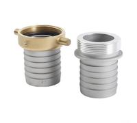 Ensemble de raccords d'écrous rotatifs pour pivot en aluminium et laiton | Alliage d'aluminium avec écrous en laiton résistant à la rouille, filetage interne et externe pour carburant, huile