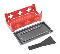 Ensemble de raclette à fromage, plateau de fusion de fromage en acier au carbone, ensemble de poêles avec spatule, outil de cuisson de cuisine domestique pour les dîners