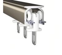 Ensemble De Rail De Plafond, Montage Au Plafond Ou Au Mur, Rail De Rideau En Aluminium Robuste Avec Support - Séparateur De Pièce Tringle Rideau(5.2FT/160CM)