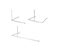 Ensemble de rail de rideau de douche Easy-Roll aluminium