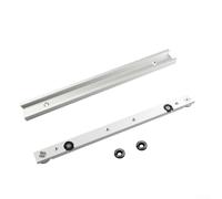 Ensemble de rails à onglet et barre coulissante en alliage d'aluminium - Largeur : 30 mm - Rail de 300 à 500 mm - Barre de 300/450 mm - Compatible avec table de défonceuse de table et (barre à onglets
