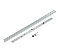Ensemble de rails à onglets et barre coulissante en alliage d'aluminium compatible avec scie à table pour le travail du bois, outil de gabarit de fente en T, durable et compatible (rail en T de 600 mm