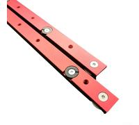 Ensemble de rails à onglets et barre coulissante en alliage d'aluminium pour scie à table, outils de travail du bois, établi - Accessoire de bricolage (rail en T de 600 mm + barre d'onglet de 450 mm