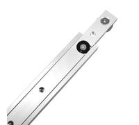 Ensemble de rails à onglets et barre coulissante en alliage d'aluminium pour scie à table, outils de travail du bois, équipement d'atelier, projets de bricolage (rail en T de 600 mm + barre à onglets