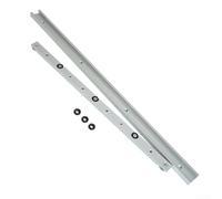 Ensemble de rails à onglets et barre de scie de table en alliage d'aluminium, avec curseur en T pour applications de travail du bois et projets d'atelier (rail en T de 600 mm + barre à onglet de 450