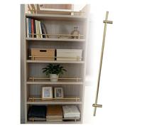 Ensemble de rails basculants, barre de garde-corps, tige de garde-corps for étagère flottante de 11 à 43 pouces de long, garde-corps décoratif de clôture d'armoire(Gold,52cm (20.47 inches))