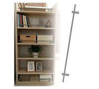 Ensemble de rails basculants, barre de garde-corps, tige de garde-corps for étagère flottante de 11 à 43 pouces de long, garde-corps décoratif de clôture d'armoire(Gray,52cm (20.47 inches))