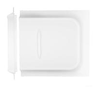 Ensemble de rails coulissants de porte de véhicule récréatif de 30,5 cm conçu pour le remplacement des systèmes de porte moustiquaire de véhicule, remorque, camping-car et moustiquaire (blanc)