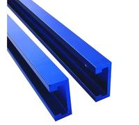 Ensemble de rails de guidage en alliage d'aluminium 2 pièces, rail de type 122CMT, adapté au travail du bois, avec vis, adapté aux scies à table et aux fraiseuses(80cm)