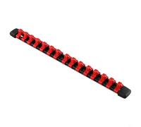 Ensemble de rails de rangement muraux pour douilles - 3 tailles 1/4", 3/8", 1/2", système de support de douilles, pour le rangement et l'organisation des outils d'atelier (1/2)