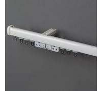 Ensemble de rails de rideau pour baie vitrée, rail de plafond suspendu de 3 m pour rideaux, séparateur de pièce, douche, rideaux de confidentialité, traitement de fenêtre, rail en aluminium, support m