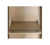 Ensemble de rails d'étagère en métal robuste pour éviter les chutes - Porte-revues - Pour clôture, placard/placard - Noir - 50 x 40 cm - Pour la sécurité et le style