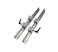 Ensemble de rails linéaires de support en aluminium - Rail de guidage cylindrique de précision et arbre coulissant for scie à table coulissante à bois, coulissant(SBR16*39.4inch)