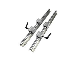 Ensemble de rails linéaires en aluminium - Rail de guidage cylindrique de précision et arbre coulissant pour le travail du bois et les projets de bricolage